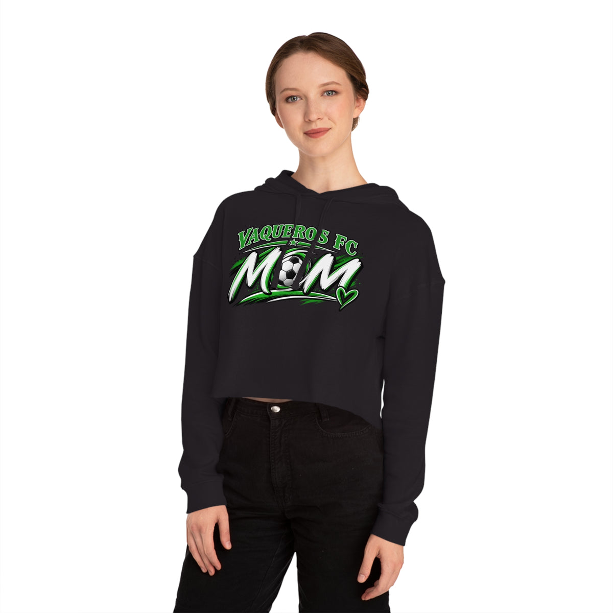 Vaqueros Mom Squad - Cropped Hooded Sweatshirt