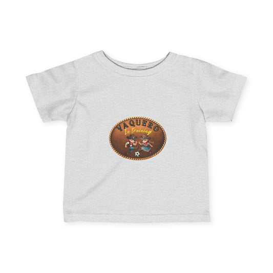 Vaqueros in Training Belt Buckle - Infant Tee