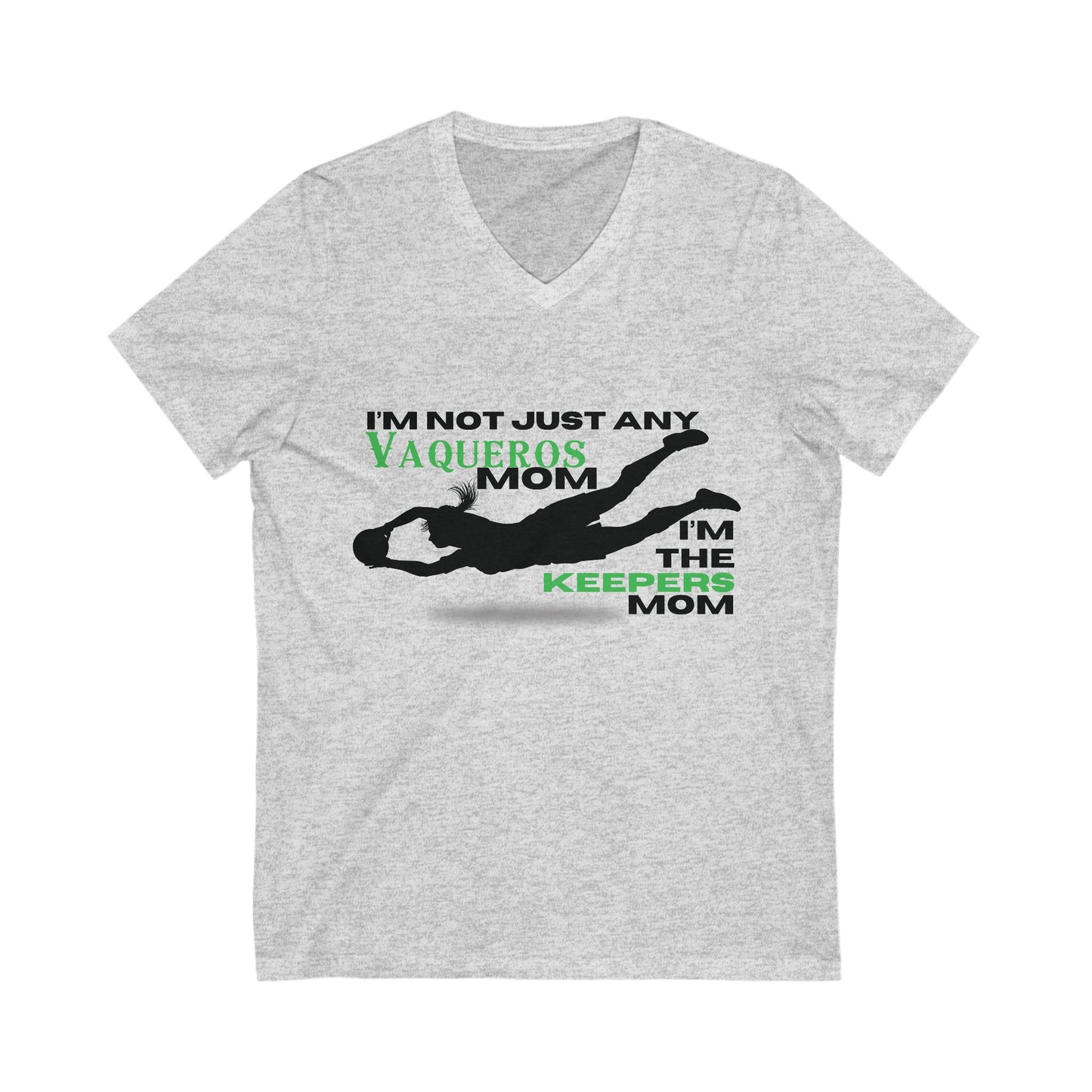 Female Goalkeeper Mom - Short Sleeve V-Neck Tee