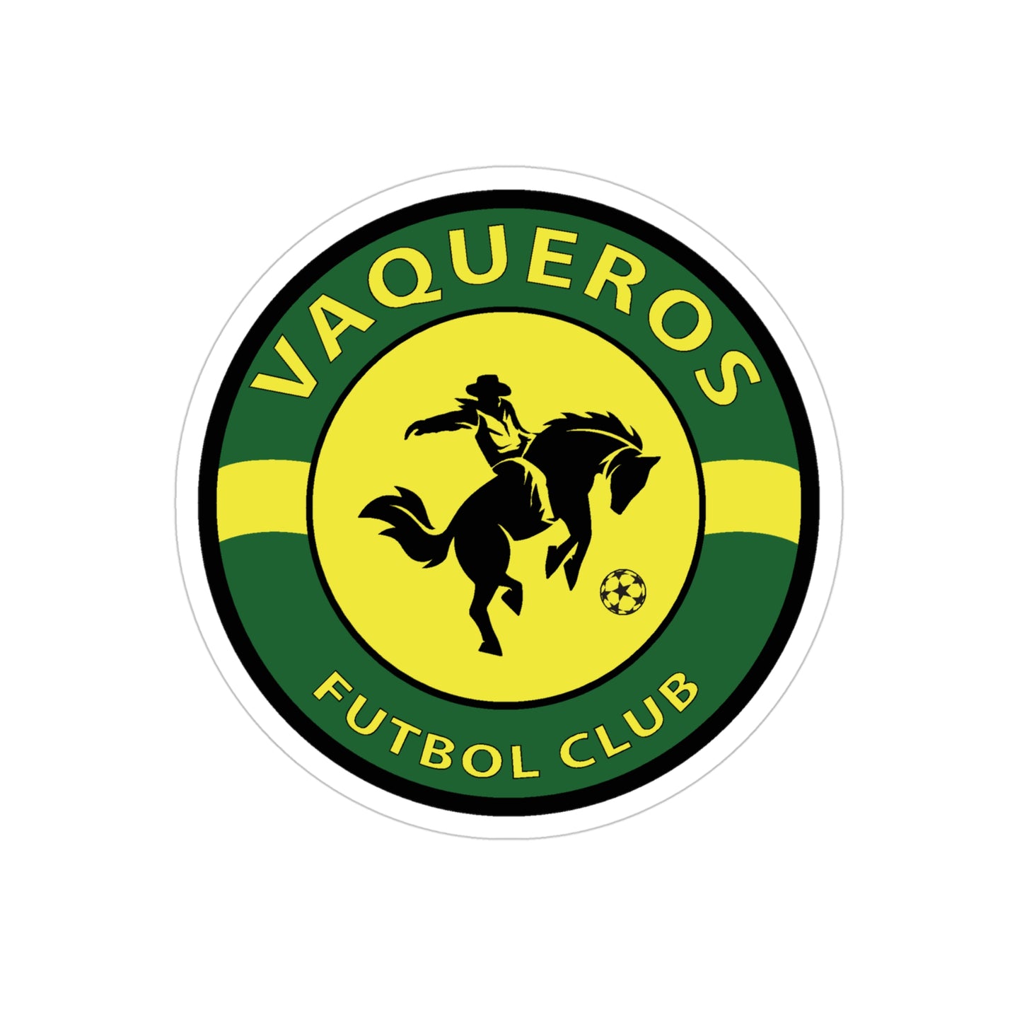 Vaqueros Outdoor Stickers, Die-Cut, 1pc