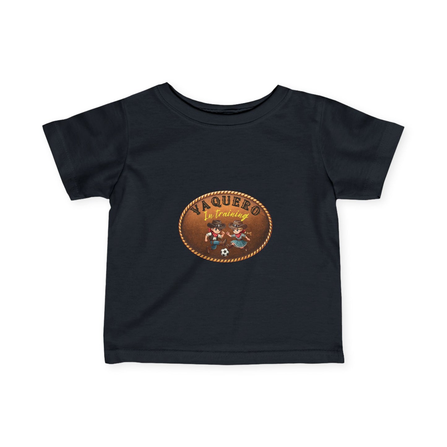 Vaqueros in Training Belt Buckle - Infant Tee