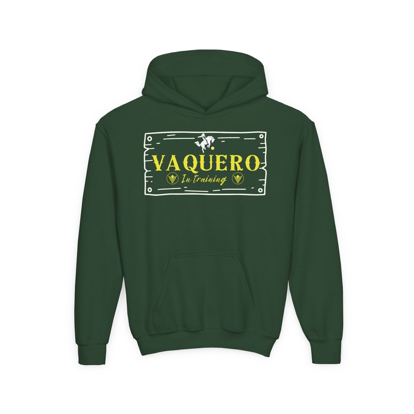 Vaqueros in Training Sign - Youth Hoodie