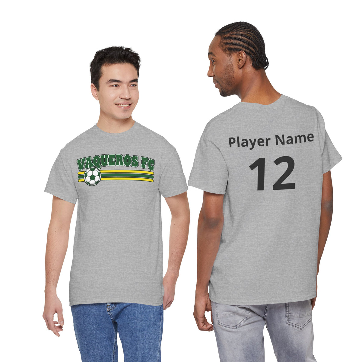 Vaqueros Classic Stripes Cotton Tee - Personalized
