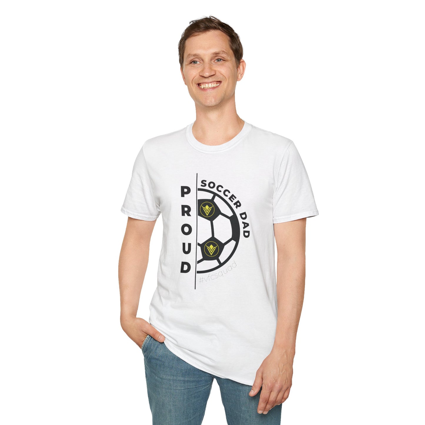Proud Soccer Dad - Softstyle T-Shirt