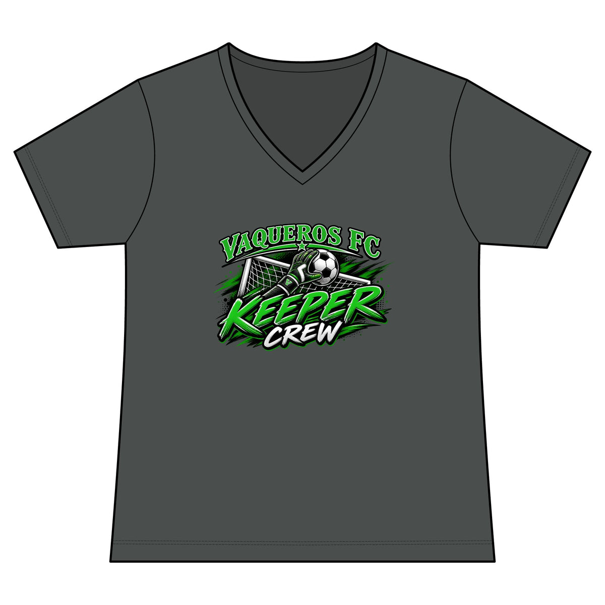 Keeper Crew V-Neck Tee - Personalized