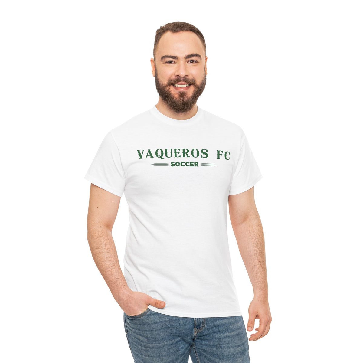 Vaqueros Three Line Cotton Tee - Personalized