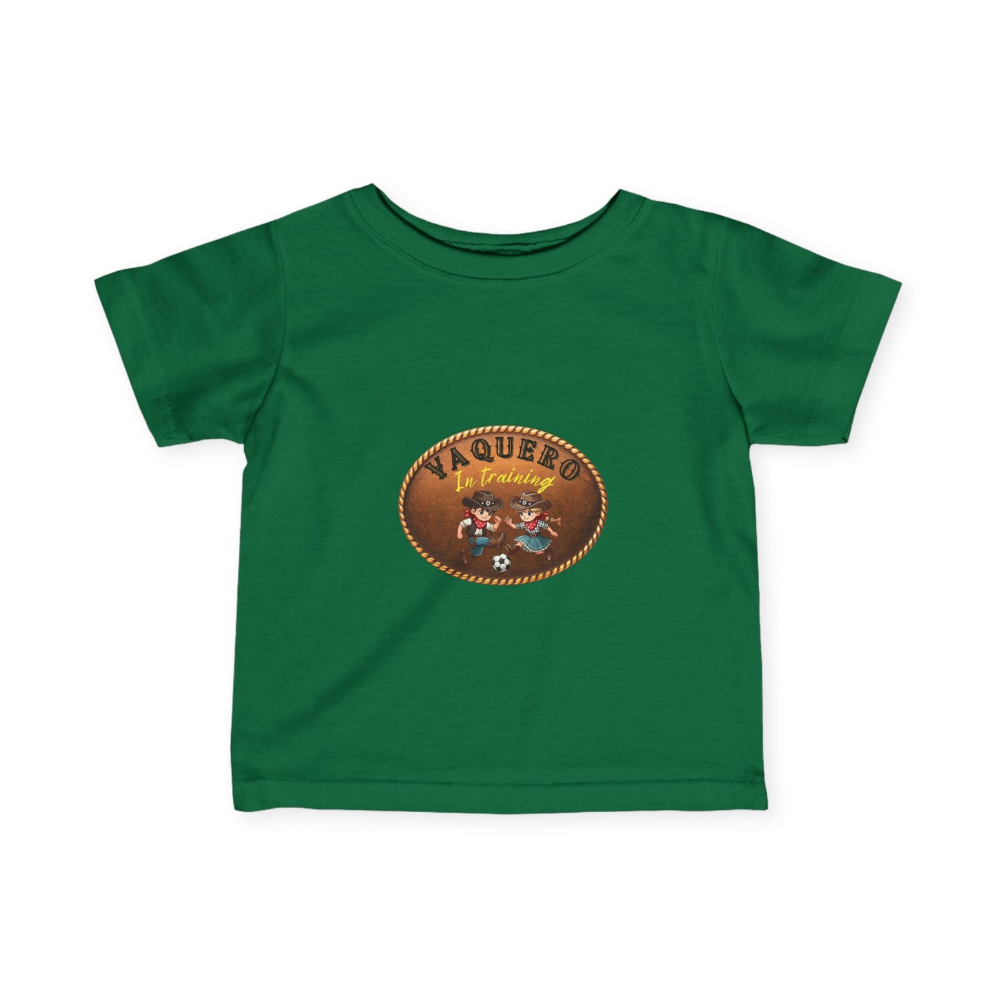 Vaqueros in Training Belt Buckle - Infant Tee