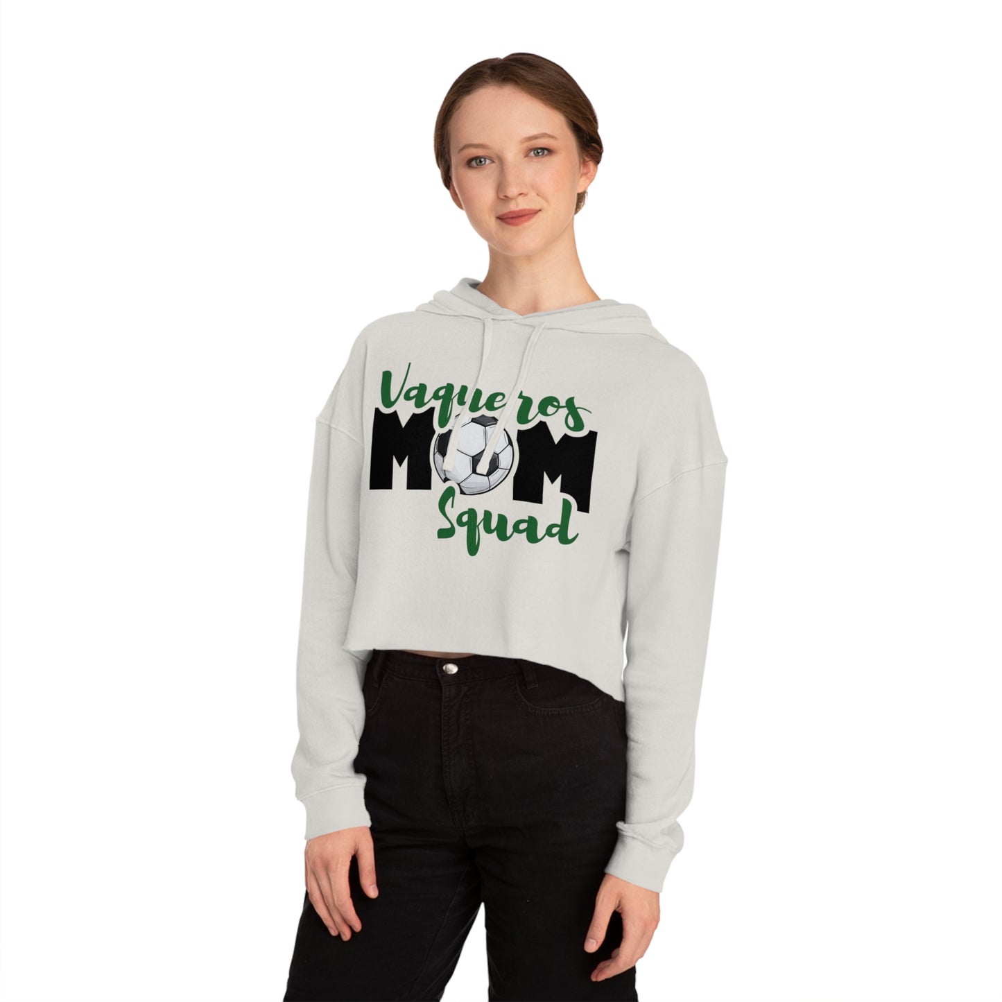 Vaqueros Mom Squad - Cropped Hooded Sweatshirt