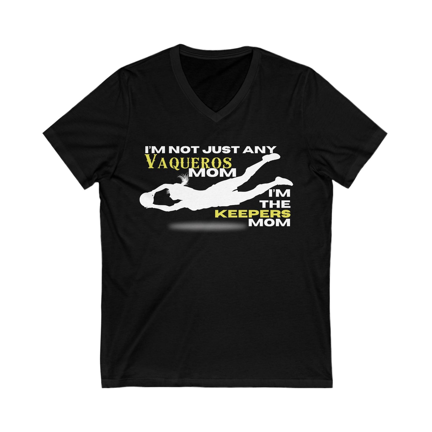 Female Goalkeeper Mom - Short Sleeve V-Neck Tee