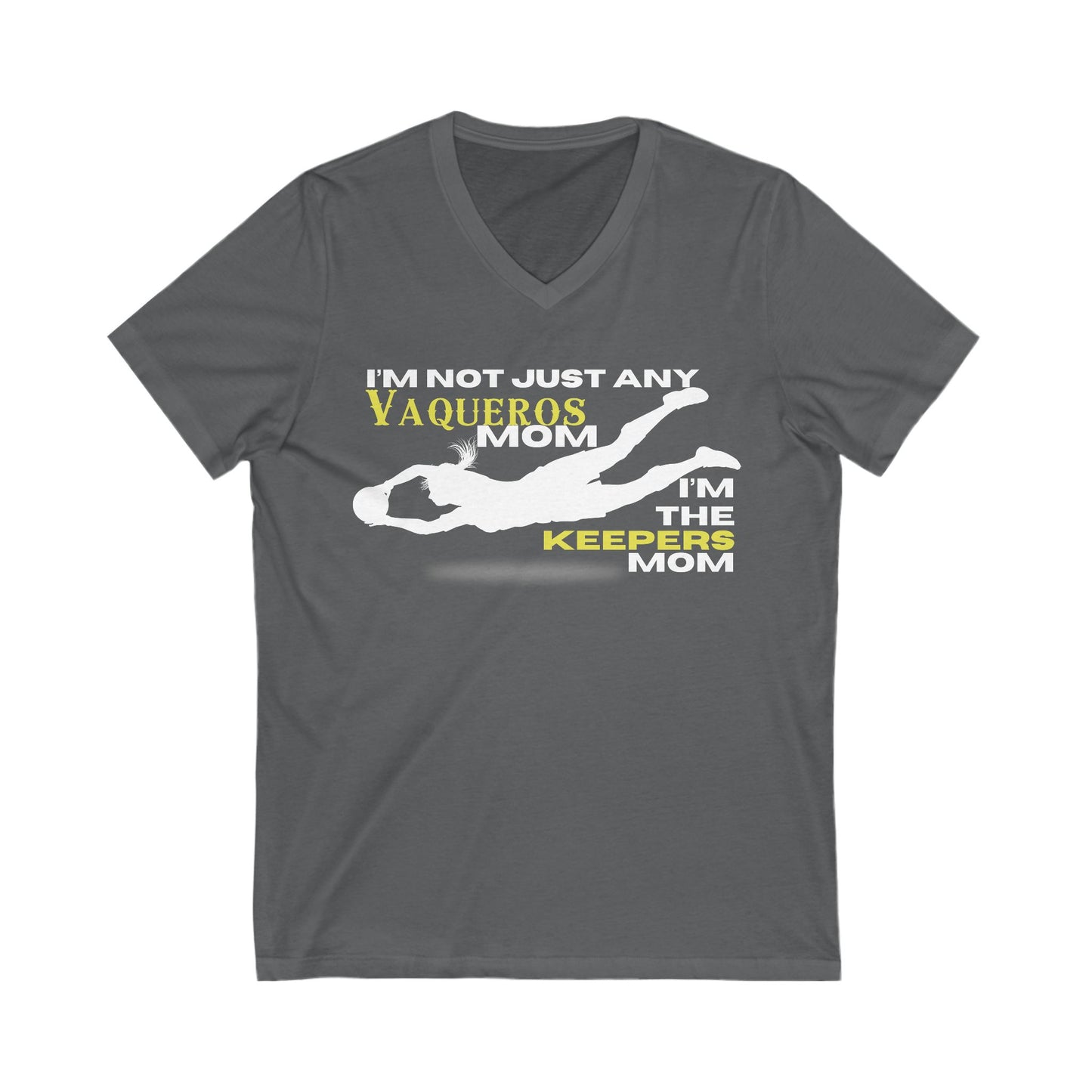 Female Goalkeeper Mom - Short Sleeve V-Neck Tee