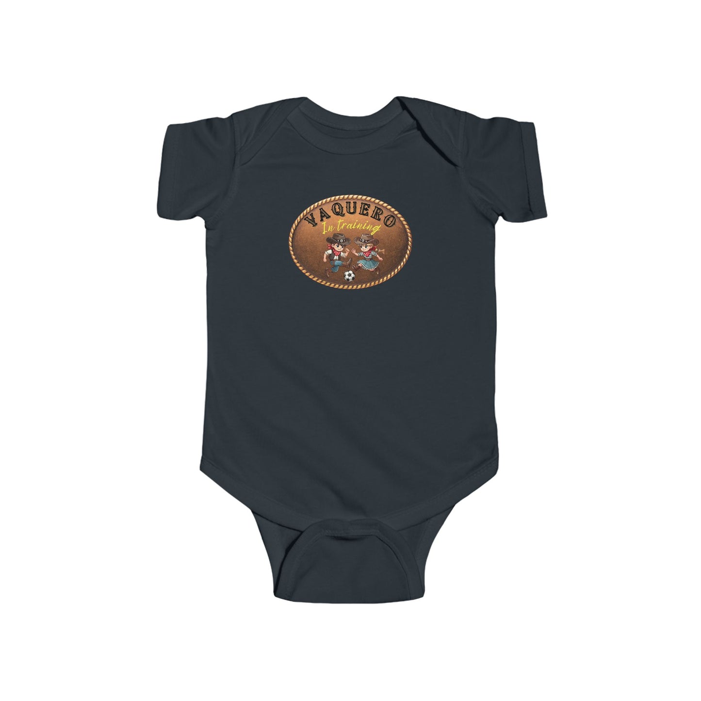 Vaqueros in Training Belt Buckle - Infant Bodysuit