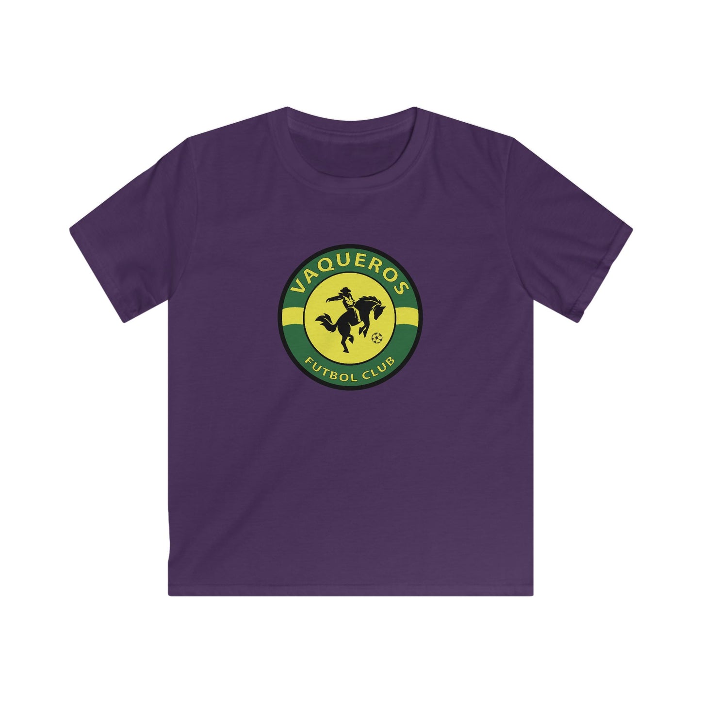 Vaqueros Logo - Softstyle Youth T-Shirt
