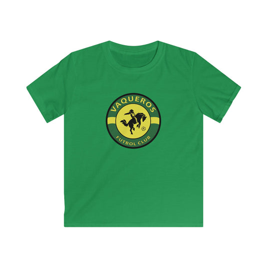 Vaqueros Logo - Softstyle Youth T-Shirt