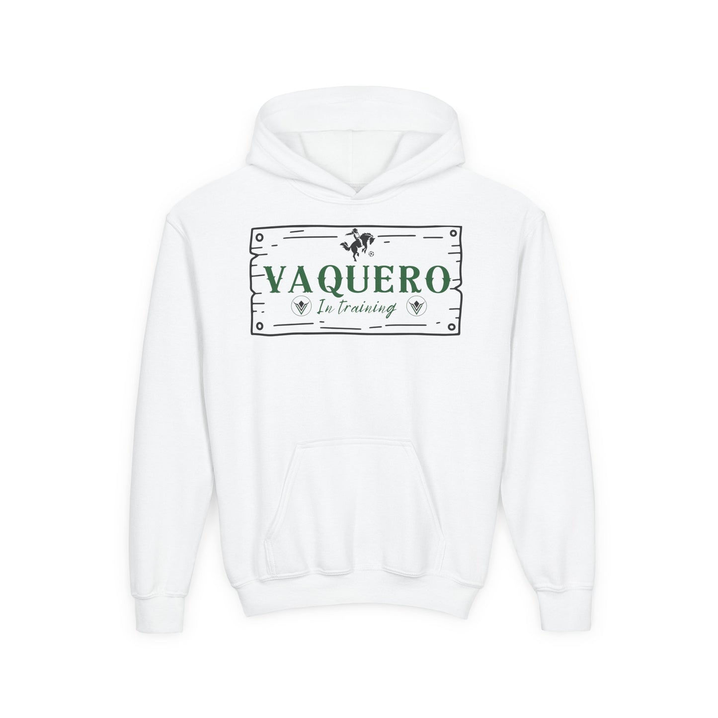 Vaqueros in Training Sign - Youth Hoodie