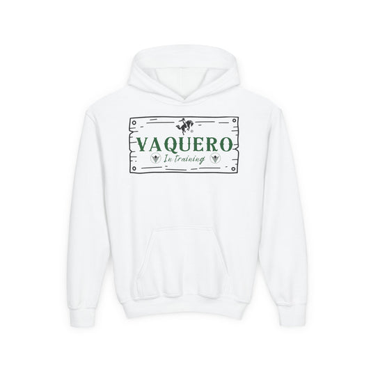 Vaqueros in Training Sign - Youth Hoodie