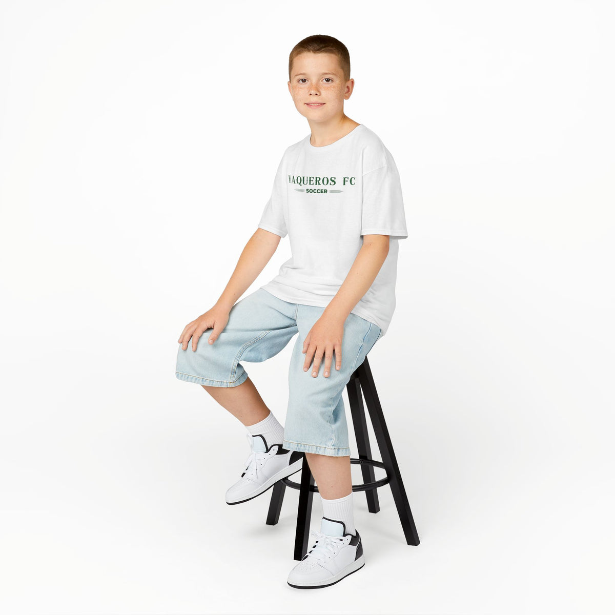 Vaqueros Three Line Youth Cotton Tee