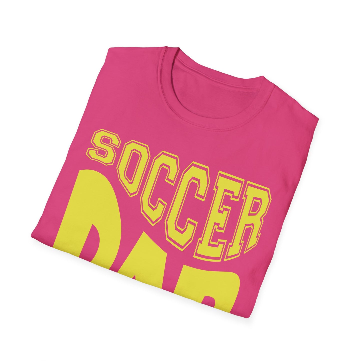 Wavy Soccer Dad - Softstyle T-Shirt