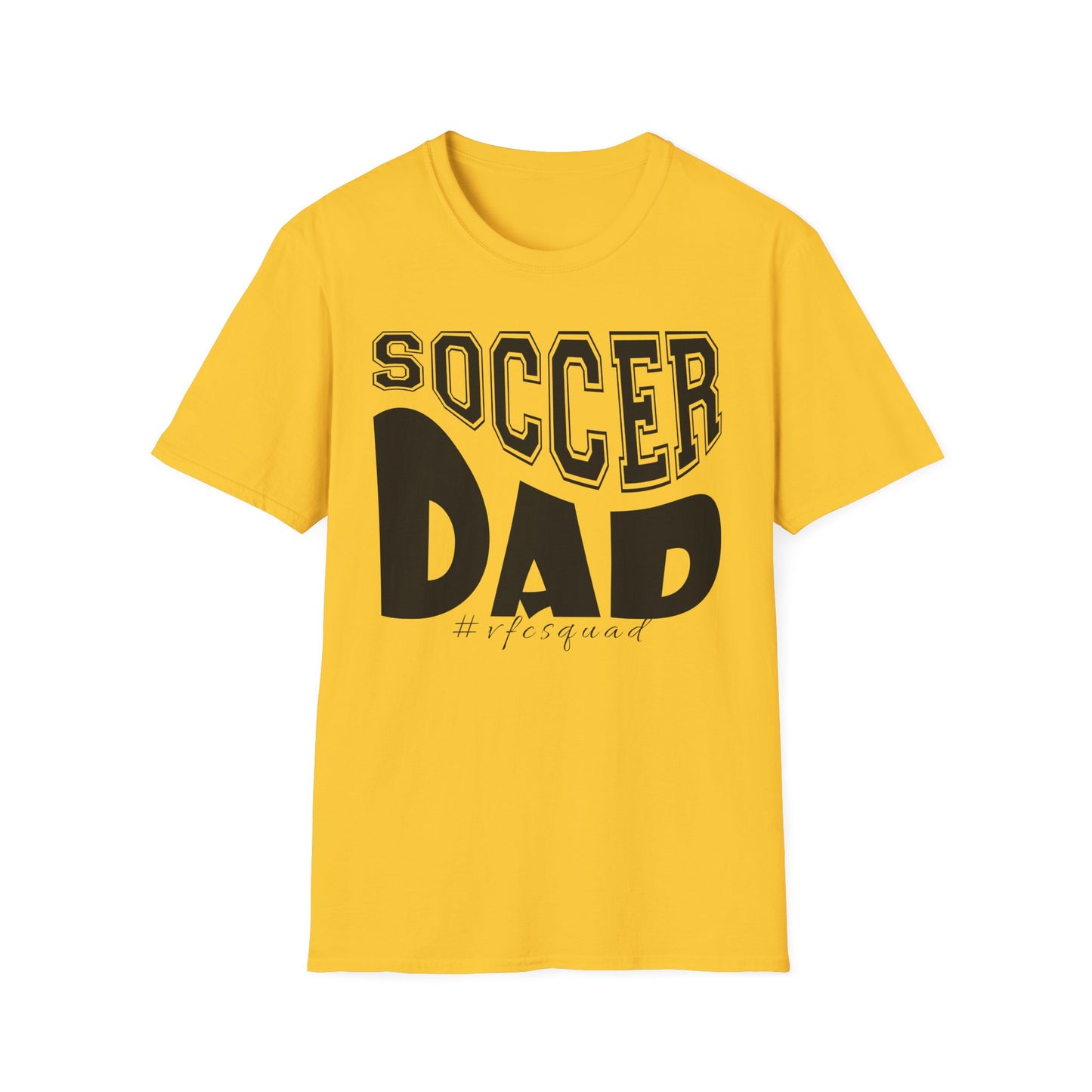 Wavy Soccer Dad - Softstyle T-Shirt