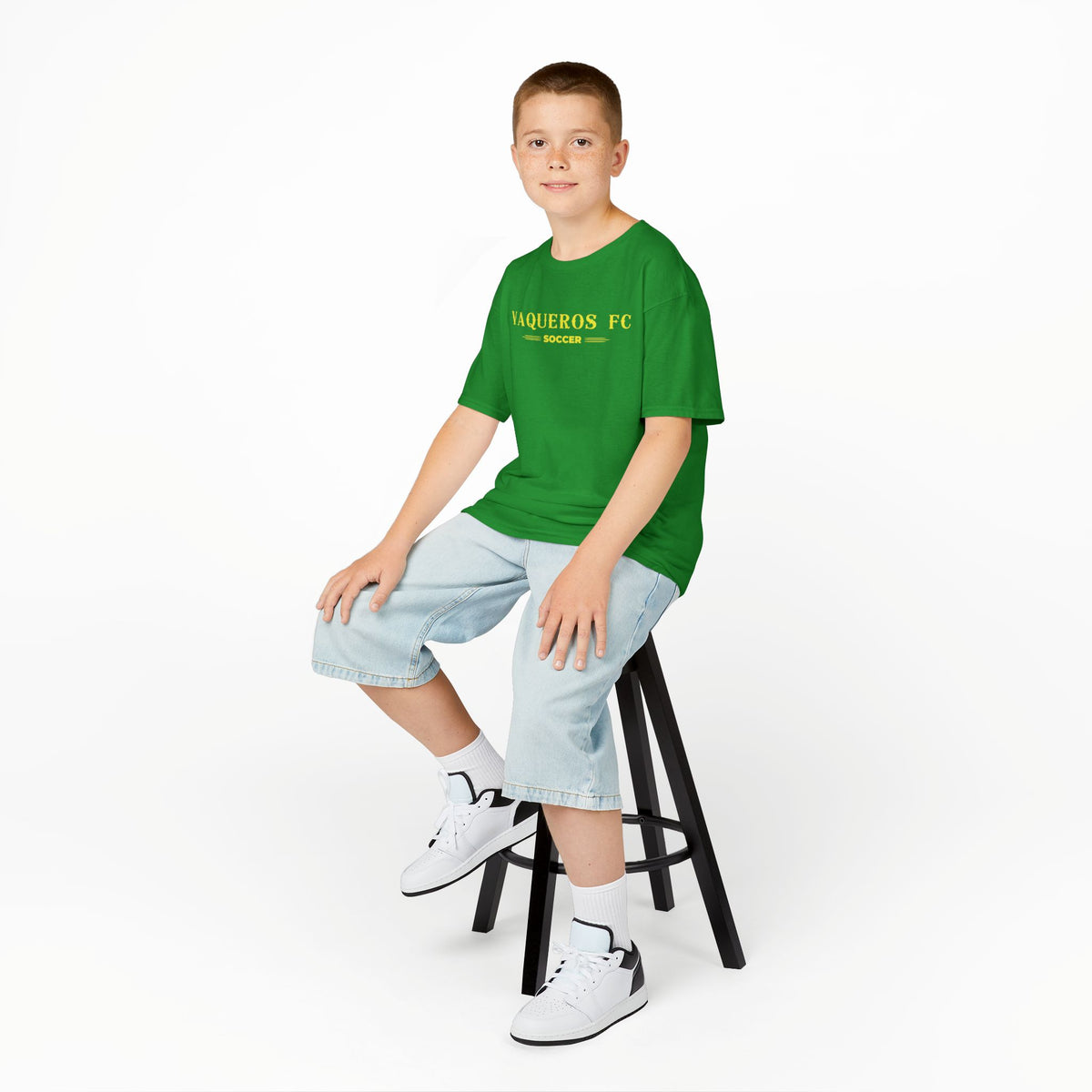 Vaqueros Three Line Youth Cotton Tee