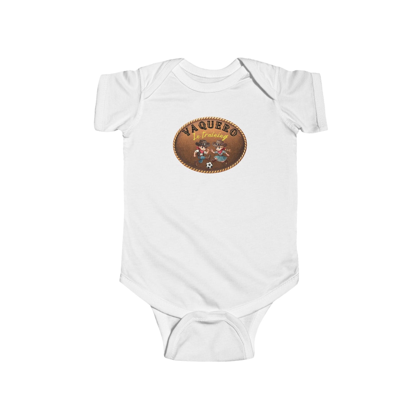 Vaqueros in Training Belt Buckle - Infant Bodysuit