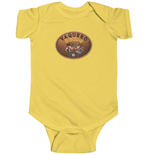 Vaqueros in Training Belt Buckle - Infant Bodysuit