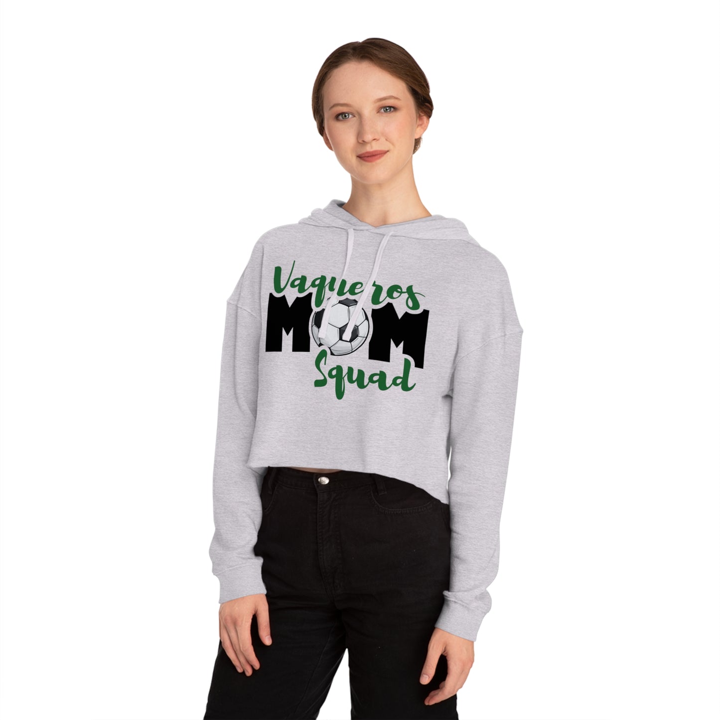 Vaqueros Mom Squad - Cropped Hooded Sweatshirt