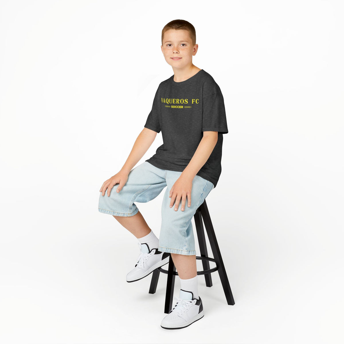 Vaqueros Three Line Youth Cotton Tee
