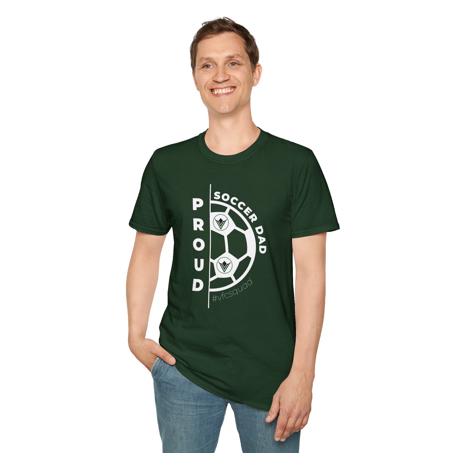Proud Soccer Dad - Softstyle T-Shirt