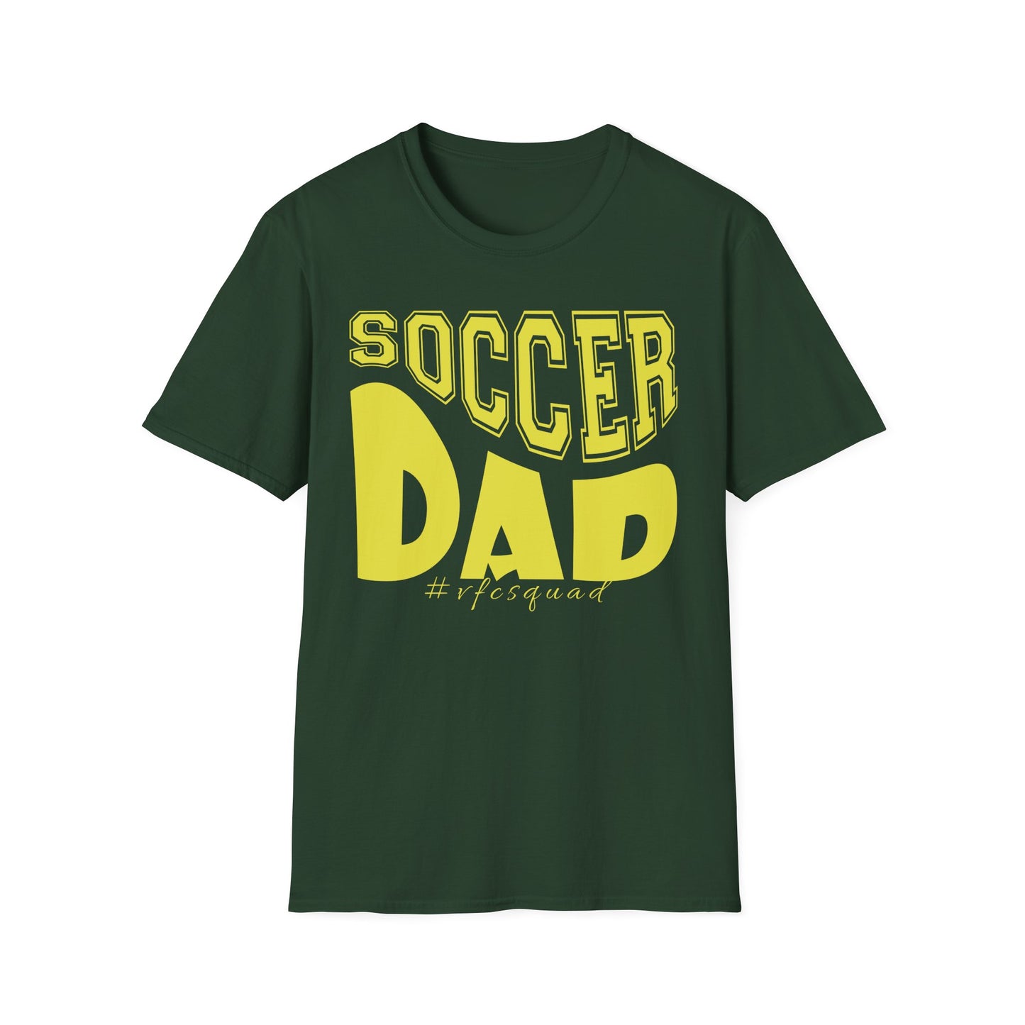 Wavy Soccer Dad - Softstyle T-Shirt