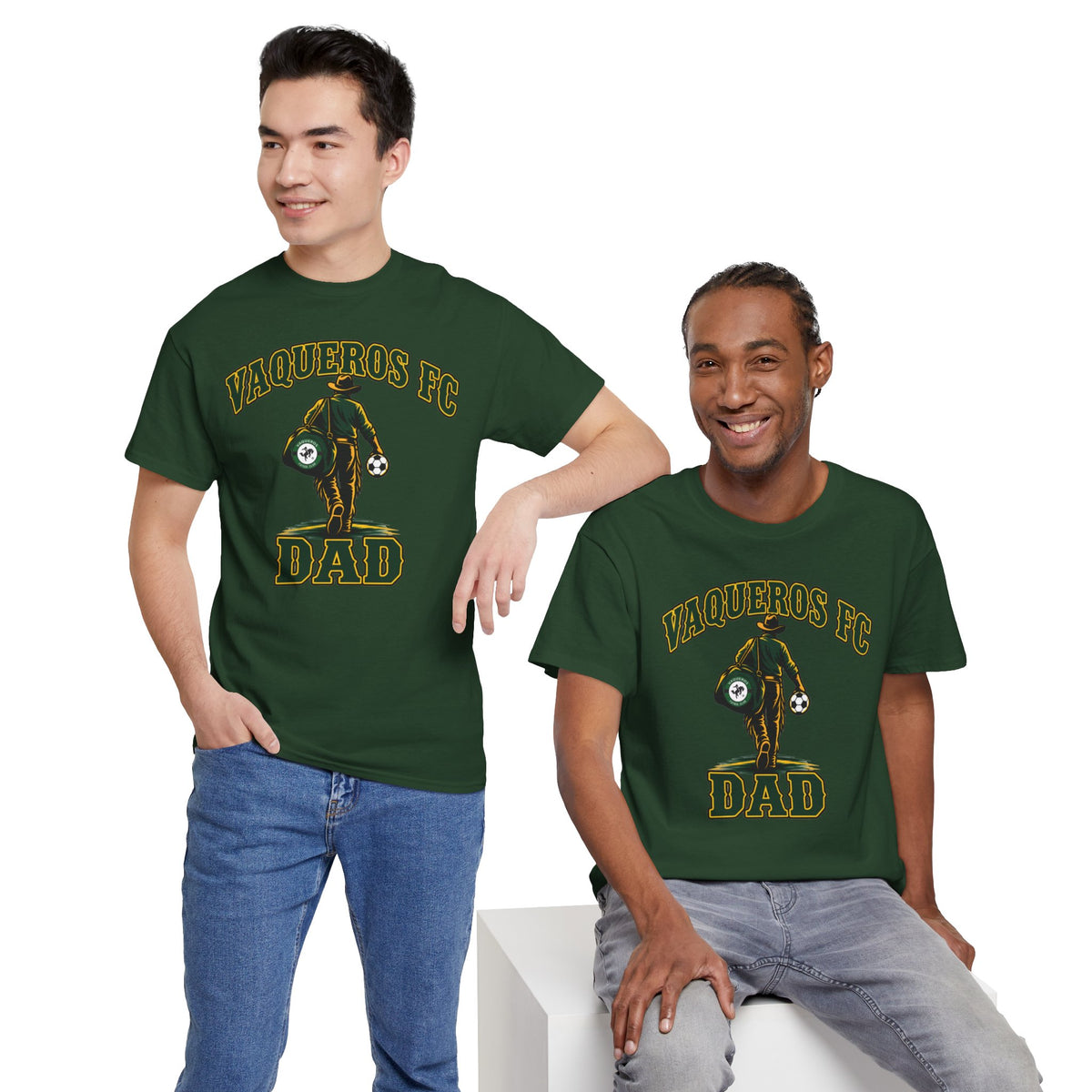 Vaqueros Dad Cotton Tee - Personalized