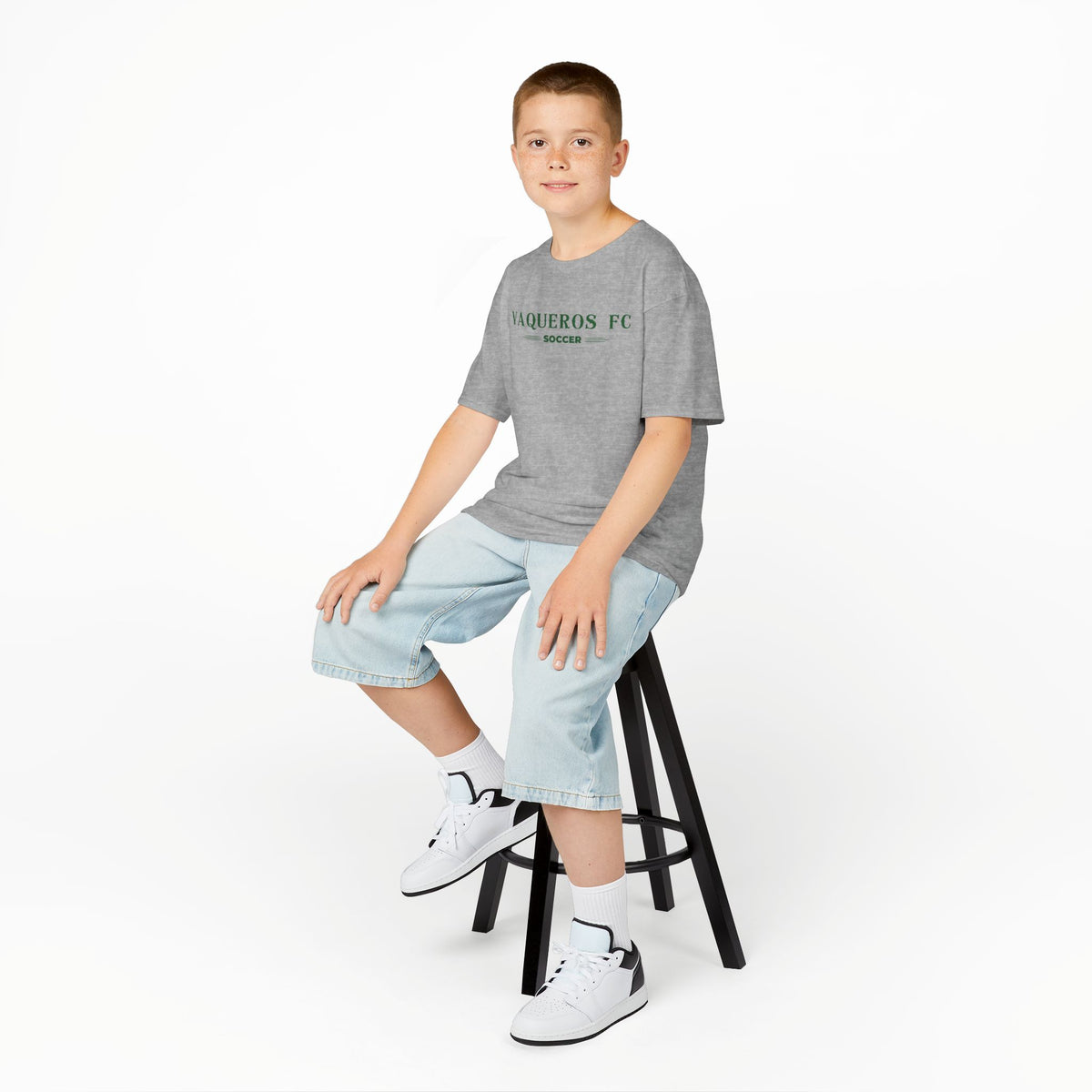Vaqueros Three Line Youth Cotton Tee