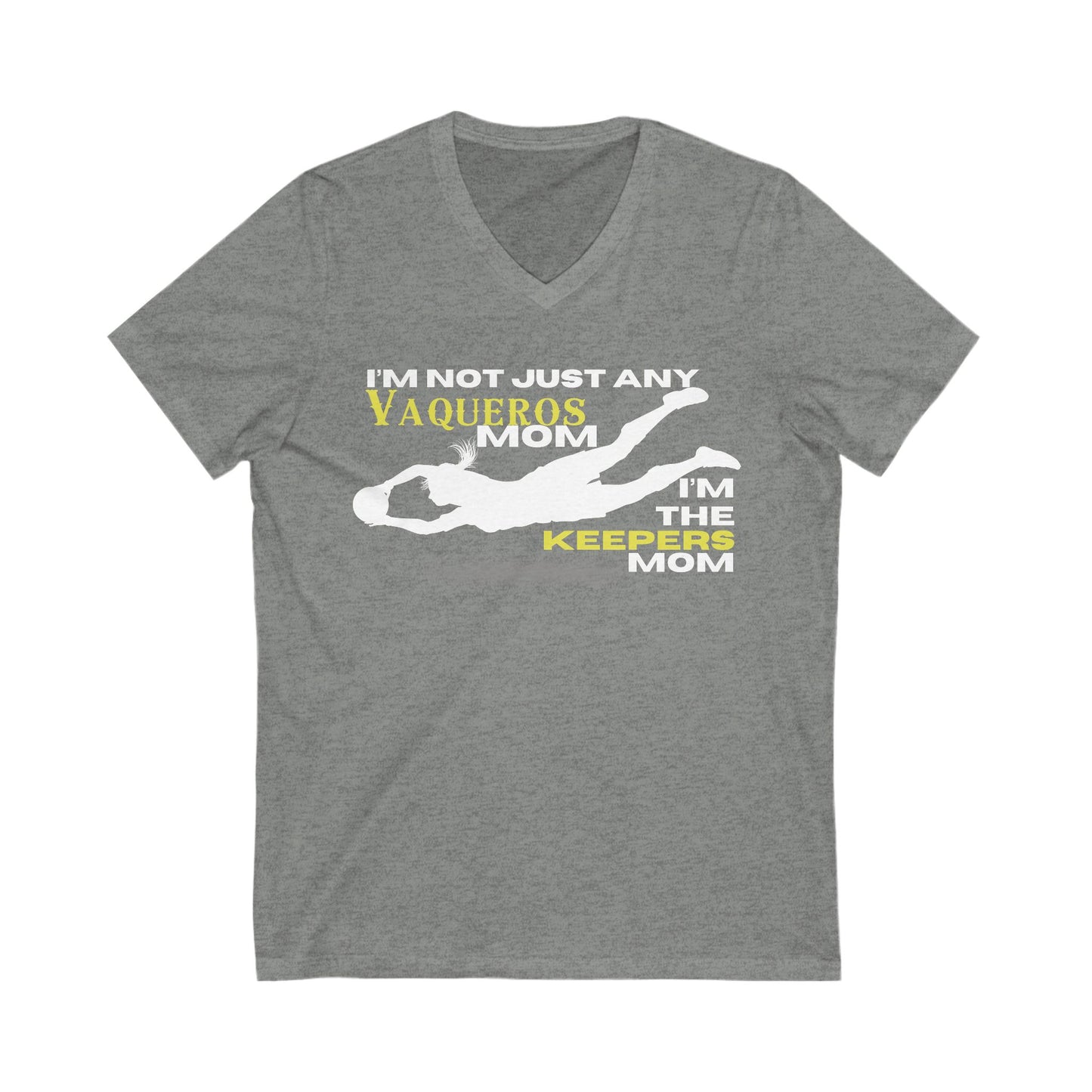 Female Goalkeeper Mom - Short Sleeve V-Neck Tee