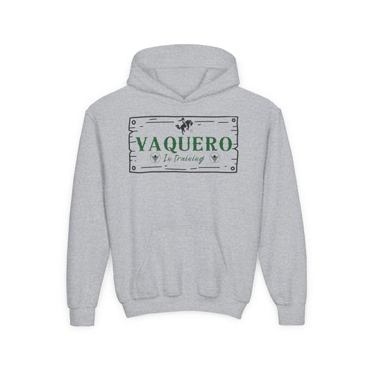 Vaqueros in Training Sign - Youth Hoodie