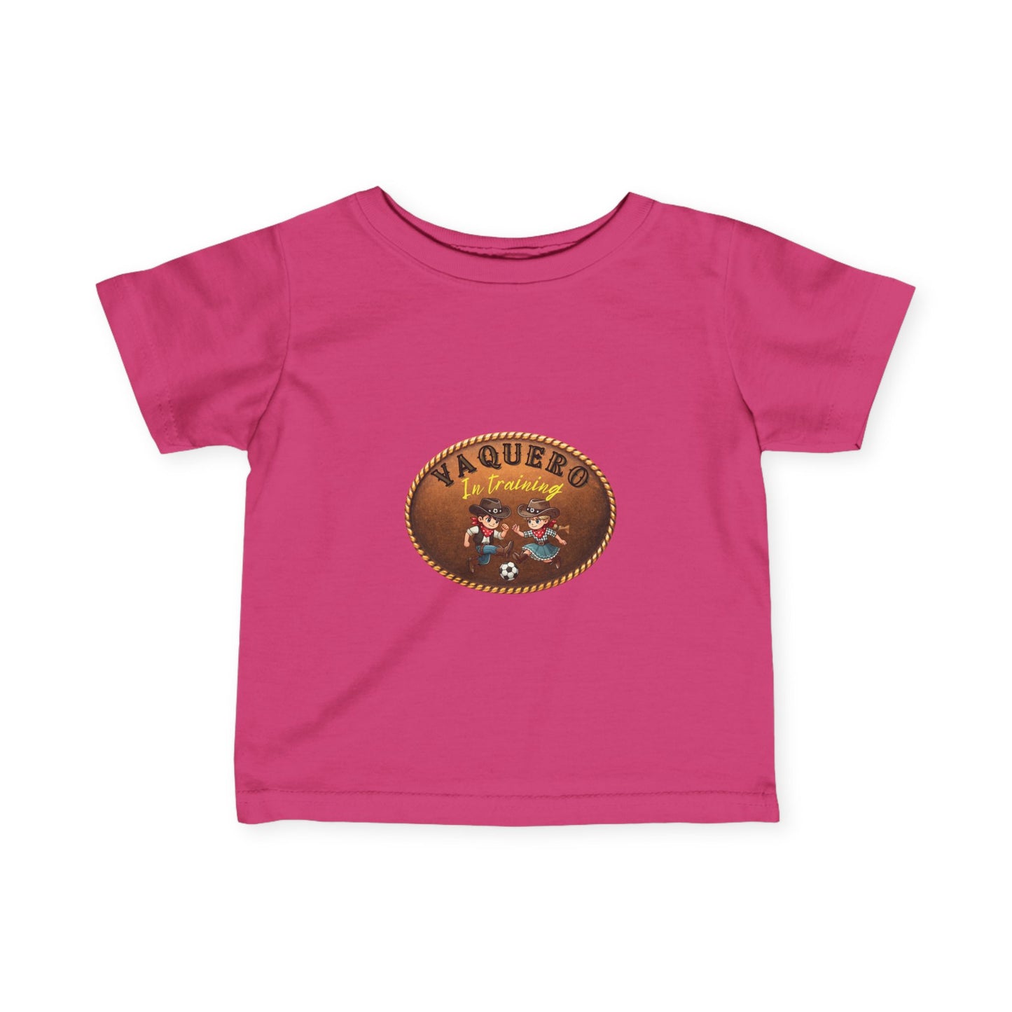 Vaqueros in Training Belt Buckle - Infant Tee