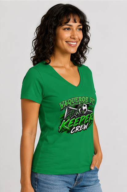 Keeper Crew V-Neck Tee - Personalized
