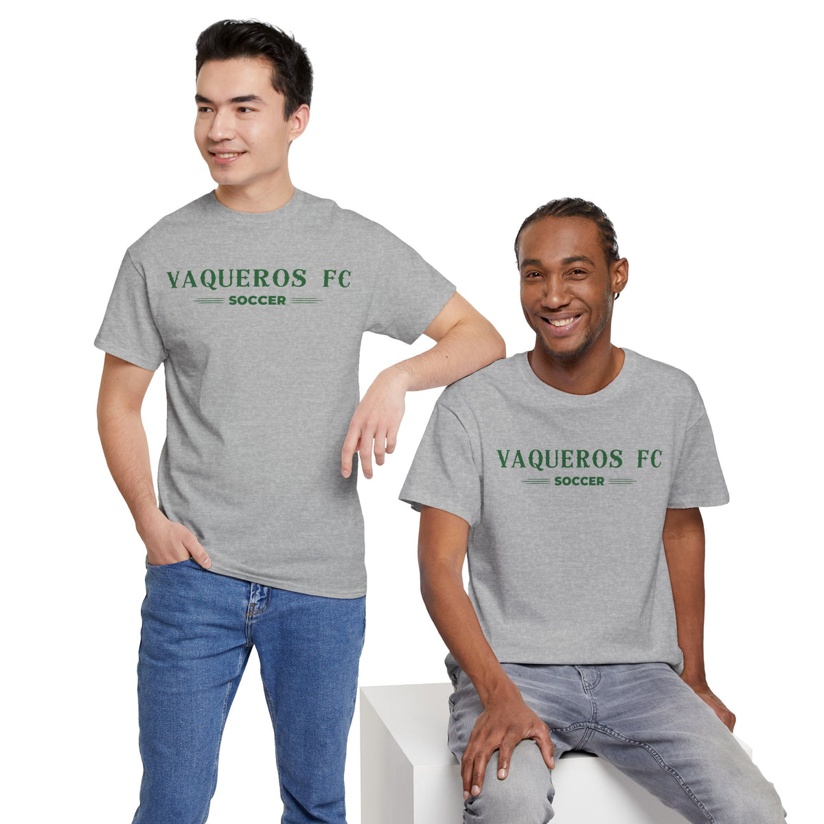 Vaqueros Three Line Cotton Tee - Personalized