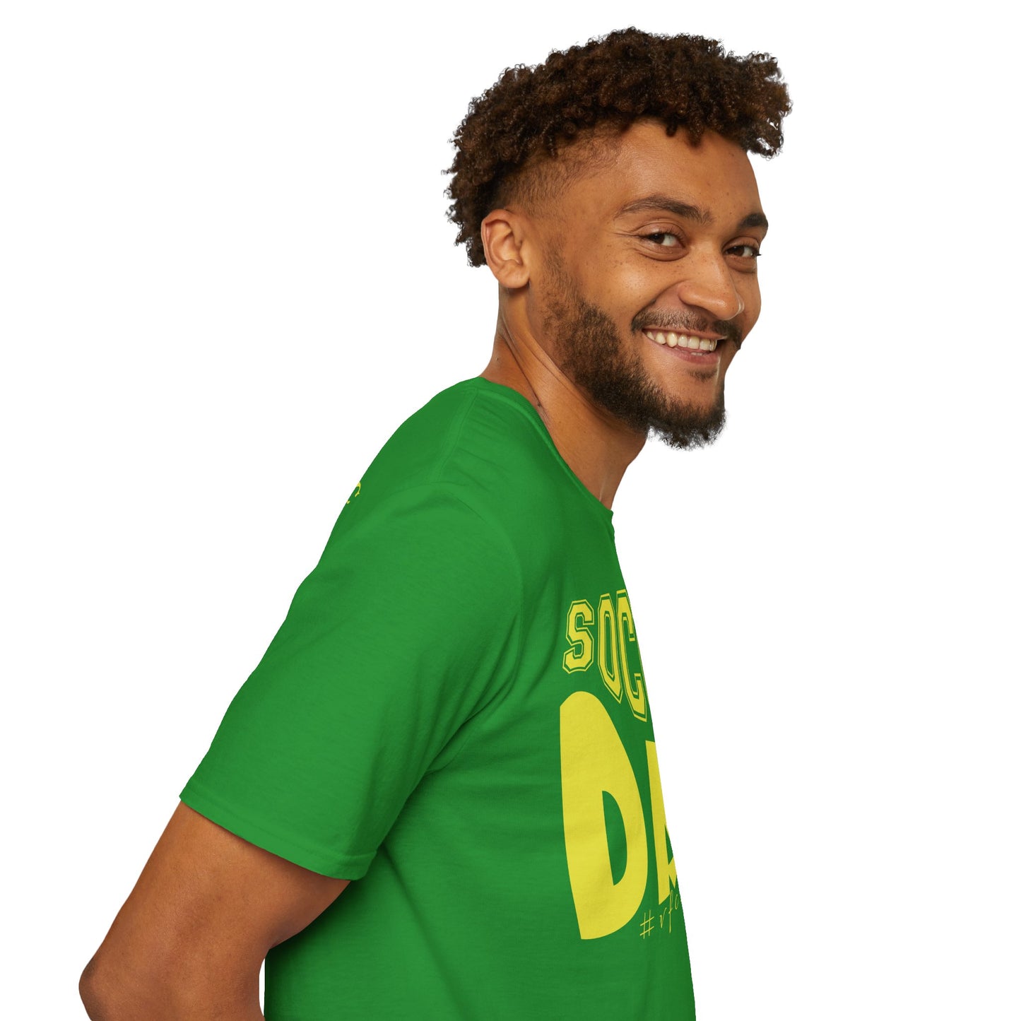 Wavy Soccer Dad - Softstyle T-Shirt