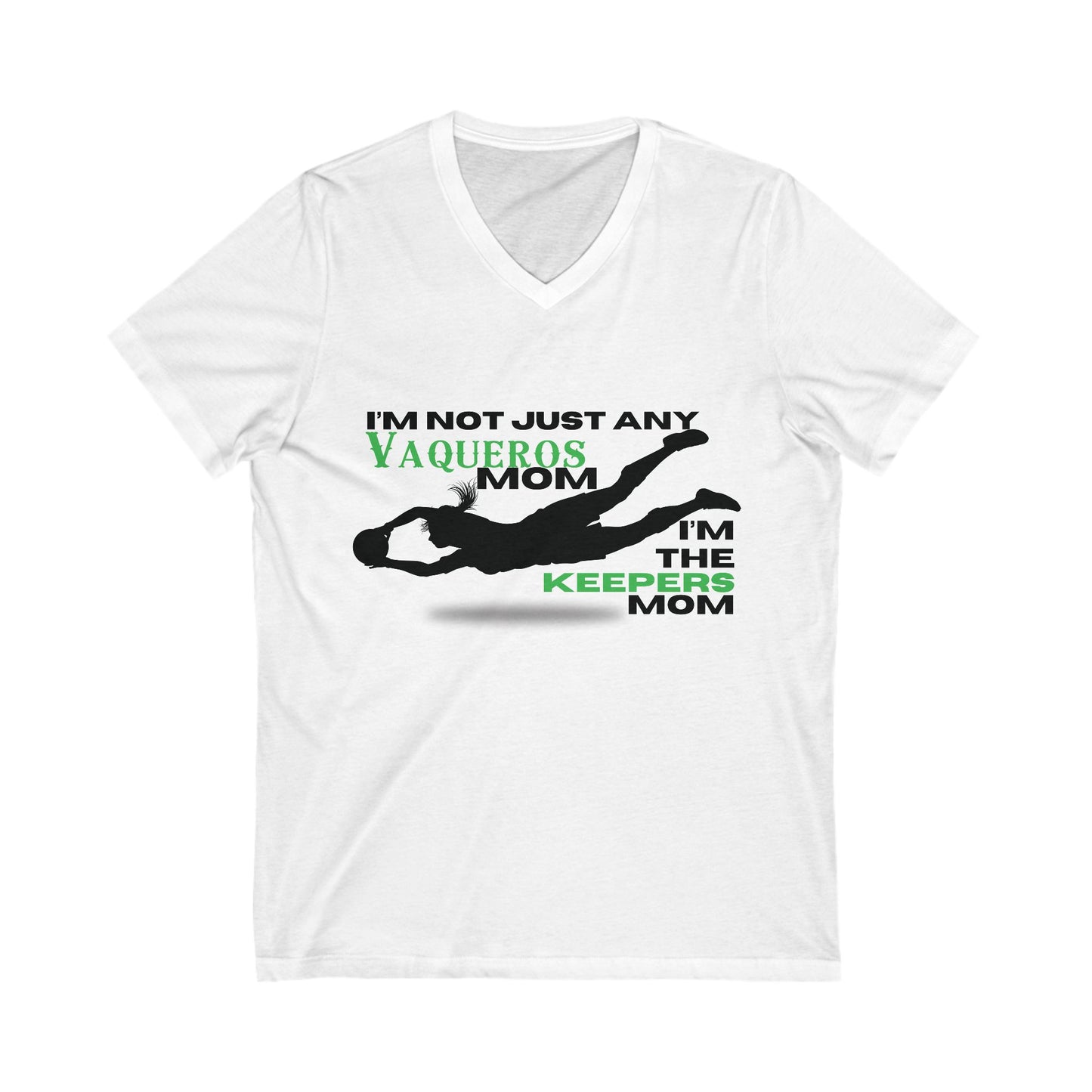 Female Goalkeeper Mom - Short Sleeve V-Neck Tee