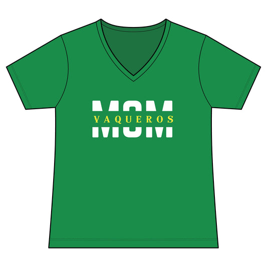 Vaqueros Mom Overlay- V-Neck Tee
