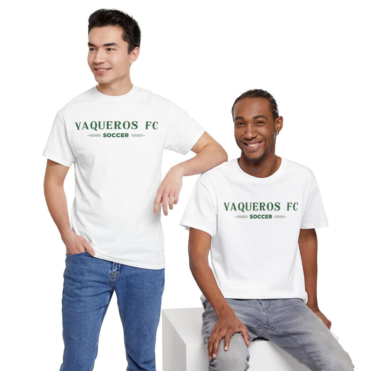 Vaqueros Three Line Cotton Tee - Personalized