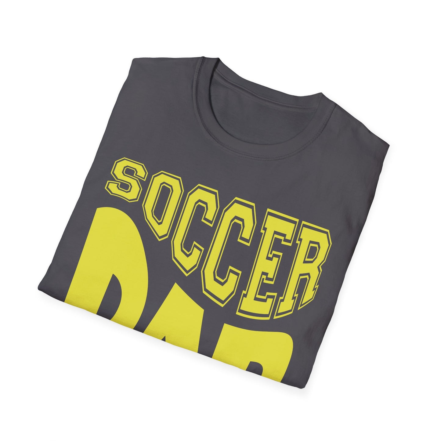 Wavy Soccer Dad - Softstyle T-Shirt