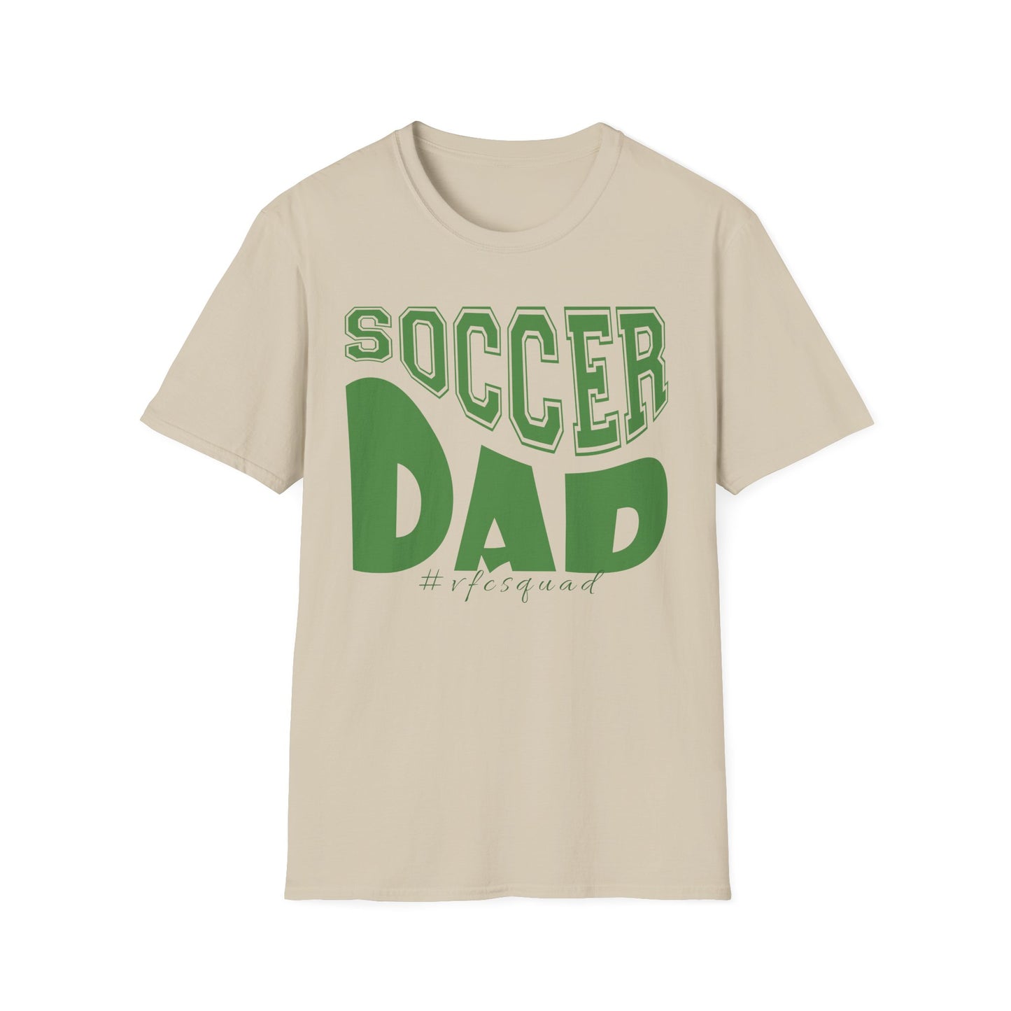 Wavy Soccer Dad - Softstyle T-Shirt