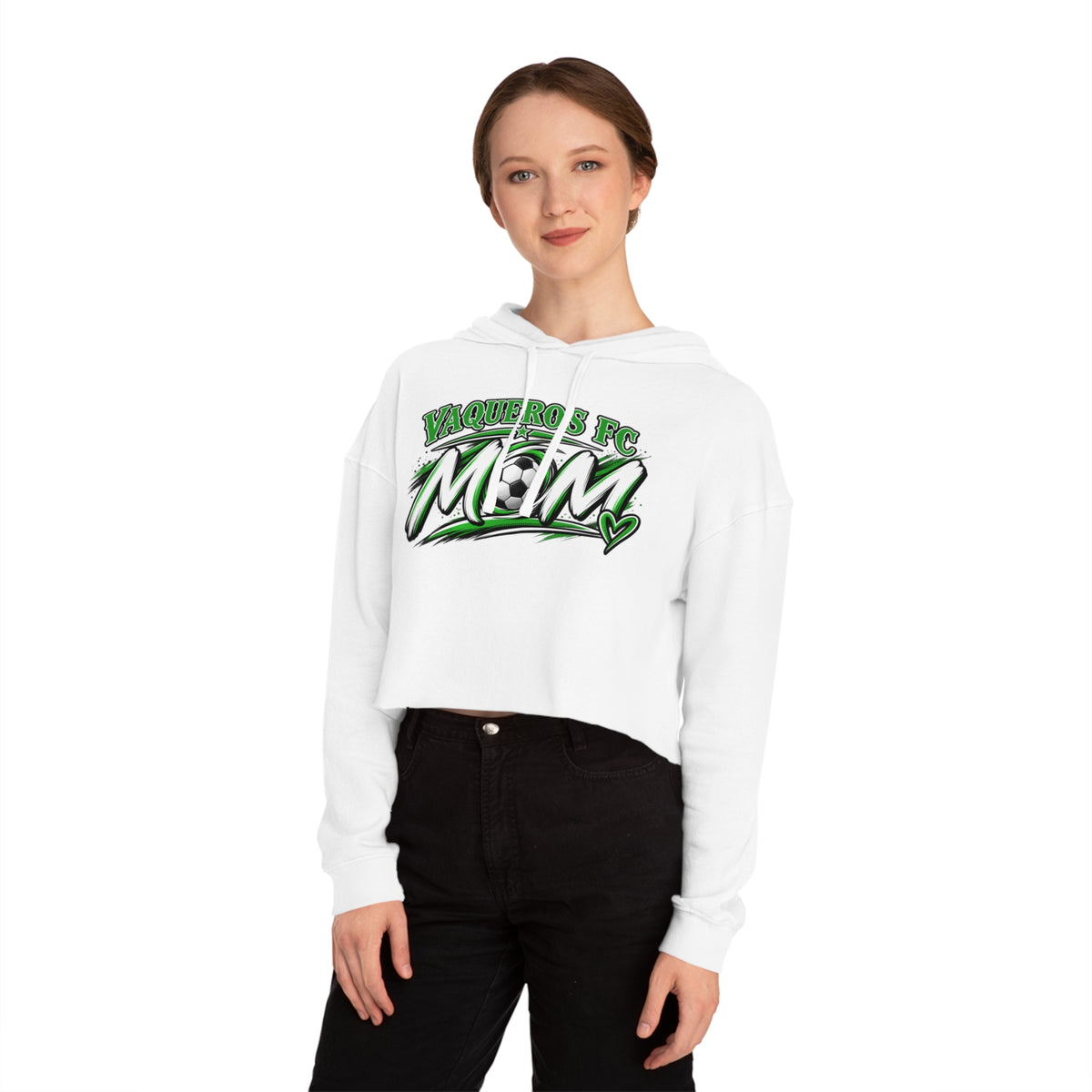 Vaqueros Mom Squad - Cropped Hooded Sweatshirt