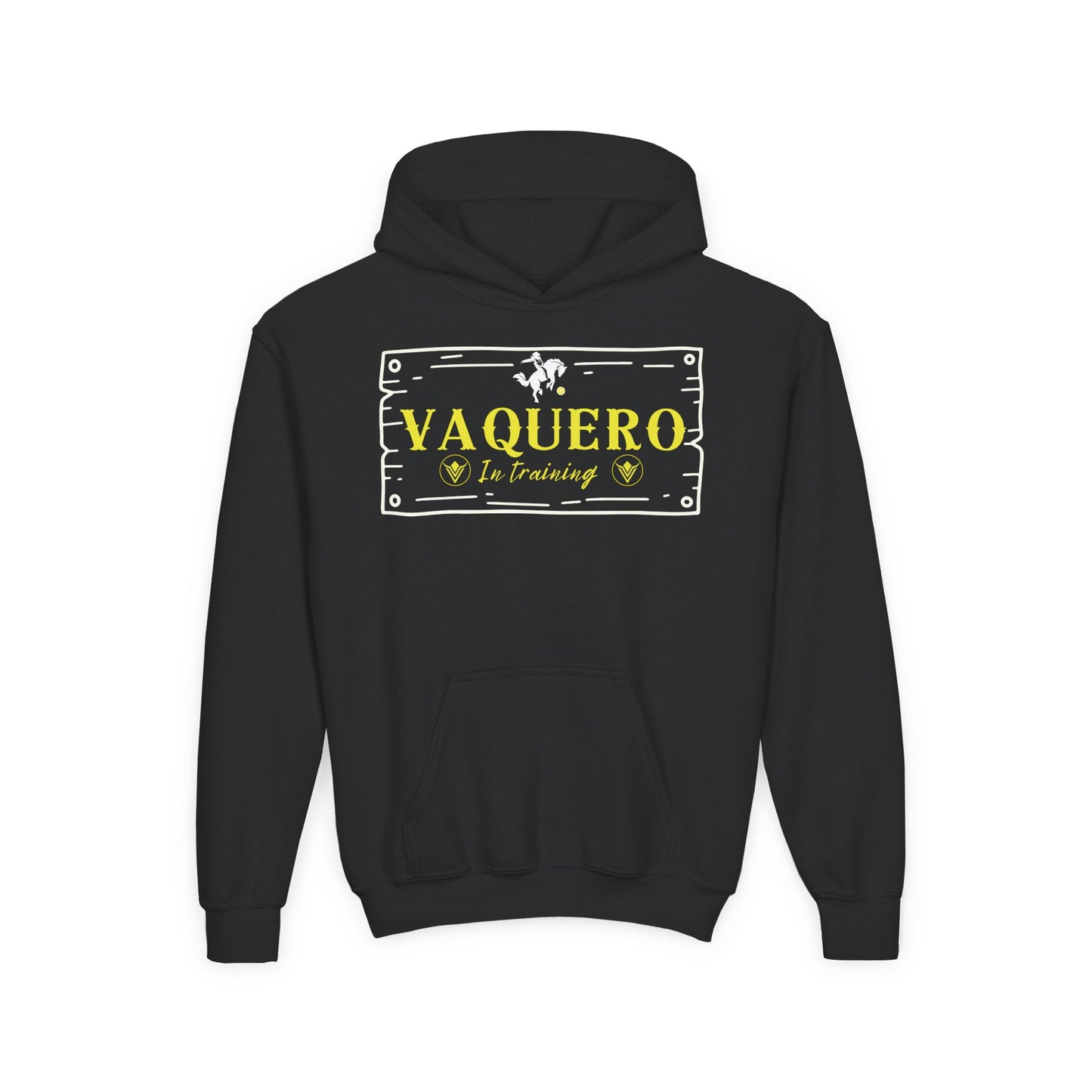 Vaqueros in Training Sign - Youth Hoodie