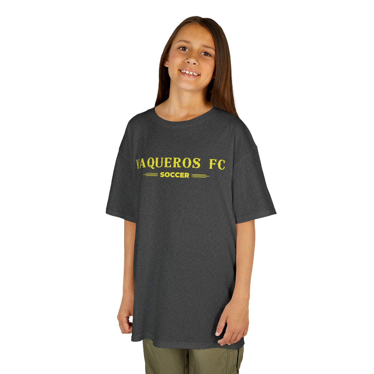 Vaqueros Three Line Youth Cotton Tee