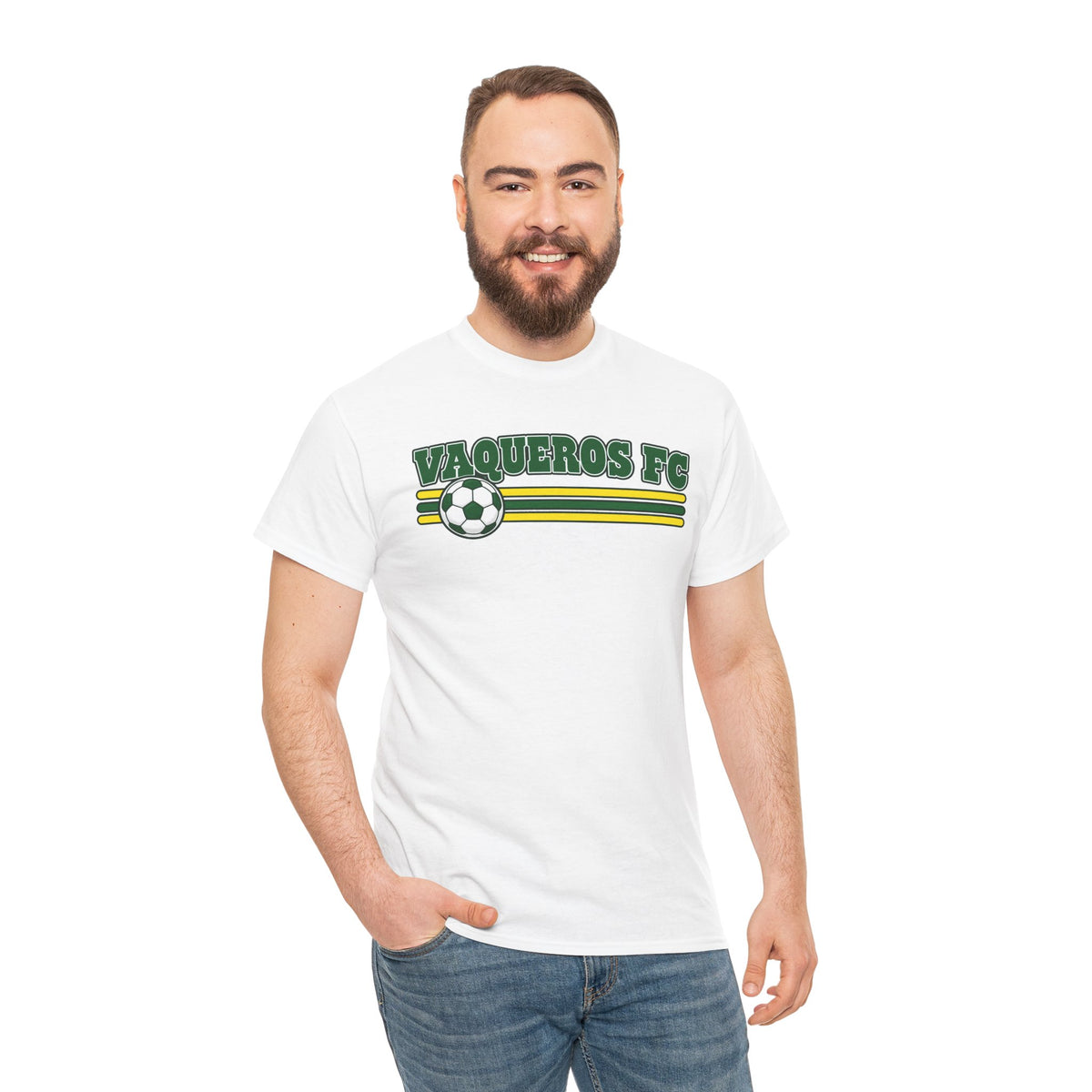 Vaqueros Classic Stripes Cotton Tee - Personalized