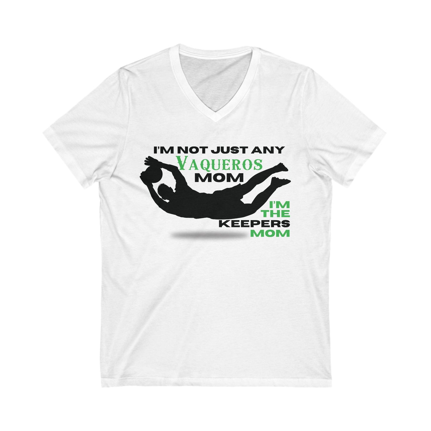 Male Goalkeeper Mom - Short Sleeve V-Neck Tee