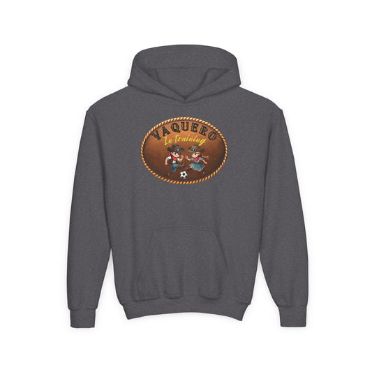 Vaqueros in Training  Belt Buckle - Youth Hoodie