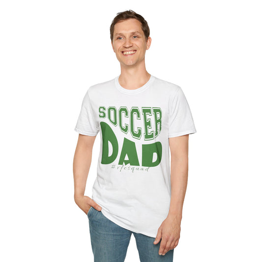 Wavy Soccer Dad - Softstyle T-Shirt