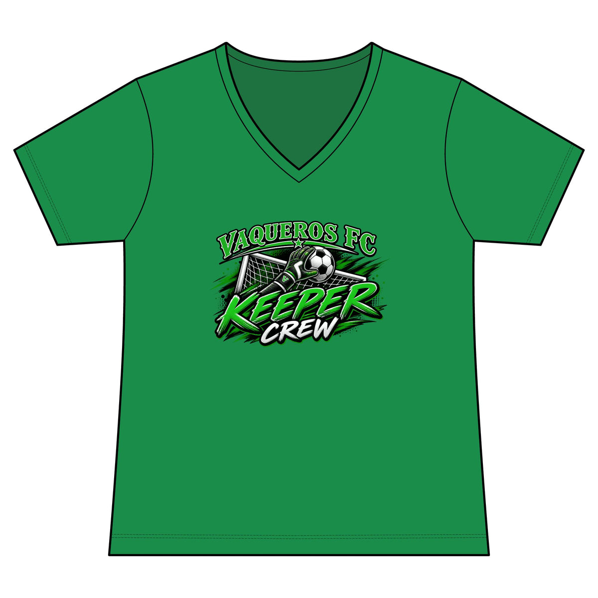 Keeper Crew V-Neck Tee - Personalized